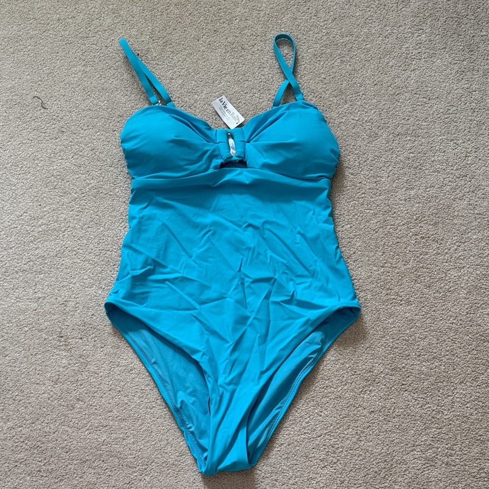 La Vie En Rose Turquoise One Piece Swimsuit